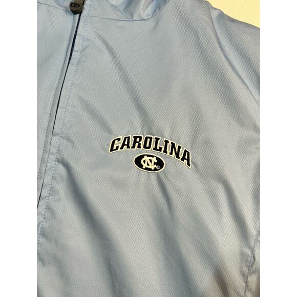 Vintage UNC Carolina Hooded Light Jacket Windbreaker Size XL Vantage Brand - Picture 2 of 8